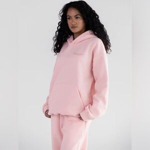 NEW COMFRT PASTEL HOODIE BUBBLE GUM SIZE S SMALL PINK